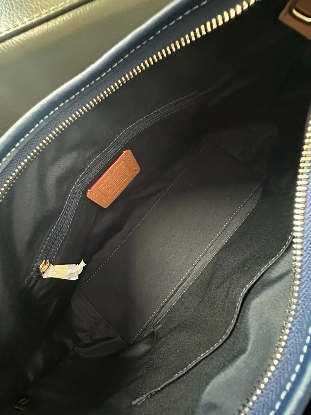 Coach Blue Signature Denim Shoulder Bag